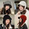 Keep Warm Cycling Cap Multicolor Fleece Plush Cap Japanese Design Ear Protection Hat  Autumn Winter