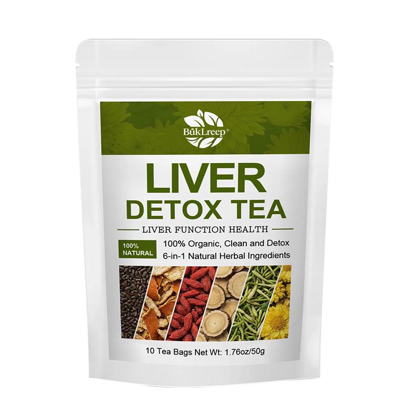 Liver Detox Tea, Chinese Kidney & Liver Detox Herbal Tea Support Kidney Healthy Function with 6 Precious Ingredients Formula