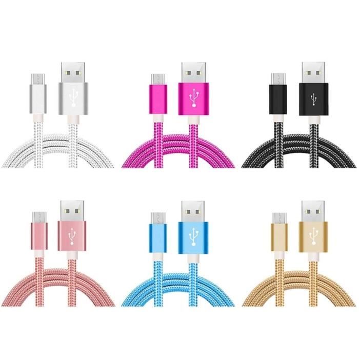 CABLE FOR SAMSUNG A10 S6 S7 J4 Plus J5 J6 J7 A6 MICRO USB Fast Charger Gold Color 2 M