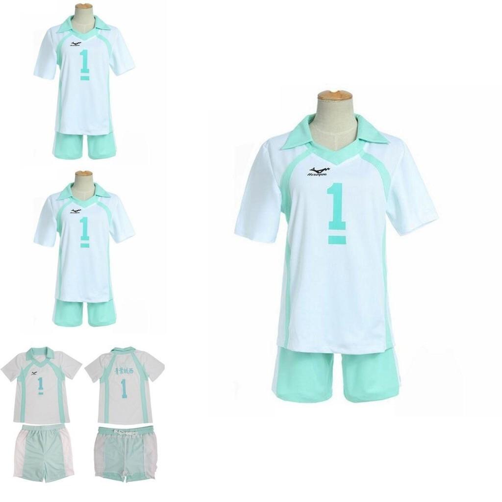 Stilvolle Haikyuu Aoba Johsai Oikawa Tooru Uniform mit atmungsaktiver Hose und Shirt