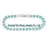 Heart-Shaped Rhinestone Silver-Plated Bracelet: Women's Crystal Fashion Hand Ornament