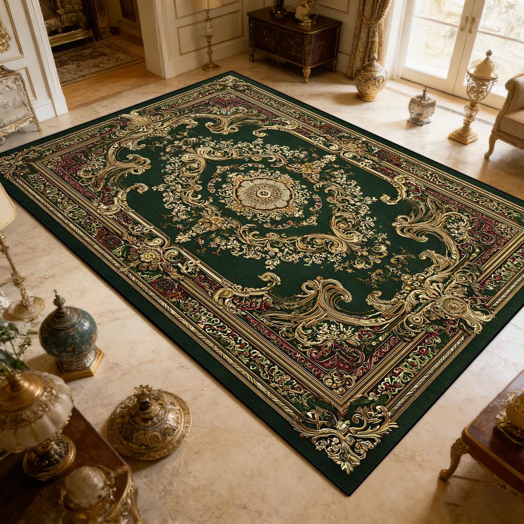 European Style CARPET FOR LIVE ROOM Bedroom Decoration Aesthetic Luxury Large Rugs Lounge Sofa Non-slip Washable Floor Mat Soft