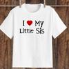 I Love My Sister I Love My Brother Sibling Matching Clothes Summer Children Tshirt Boys Girls Short Sleeve T-shirt Kids T Shirts