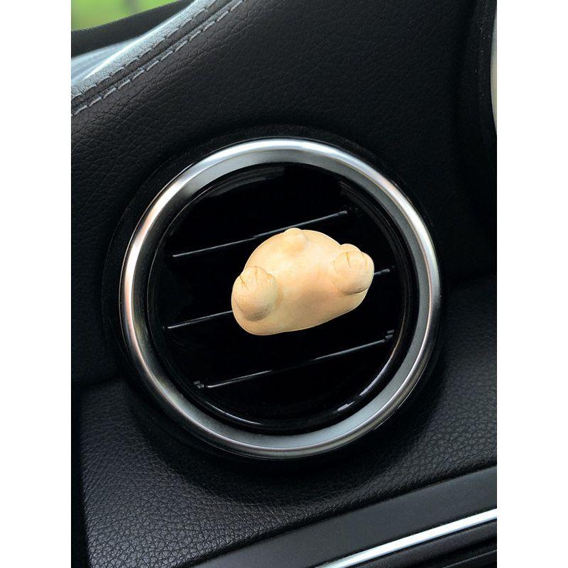 Creative Cute and Quirky French Bulldog Puppy Car Air Freshener Hand-Painted Aroma Diffuser Stone Air Vent Decoration Fragrance Car Interior for Women