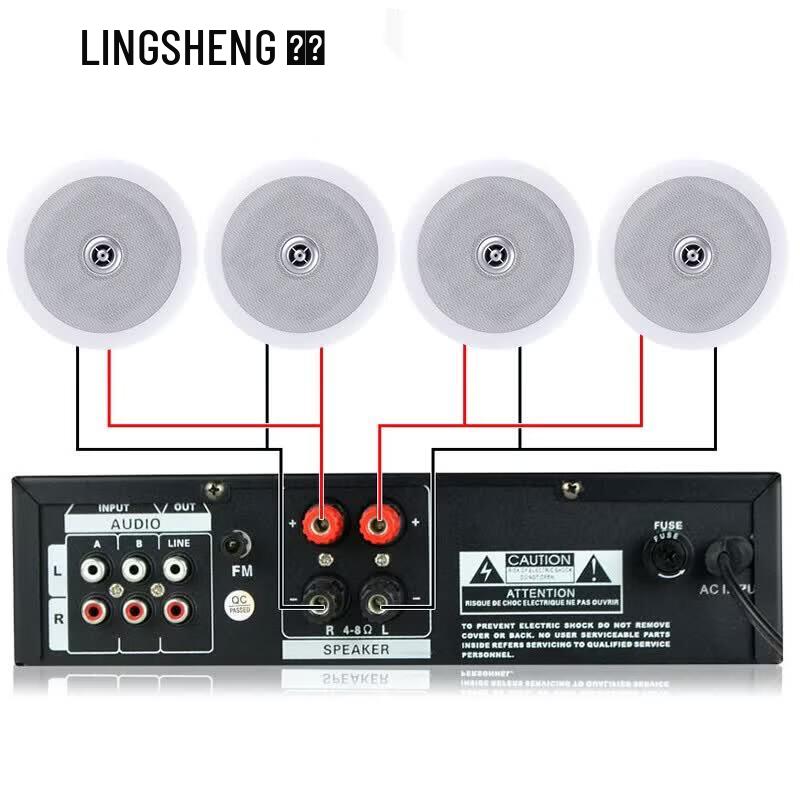 LINGSHENG Ceiling Mount Speaker KS-819A (CN version)