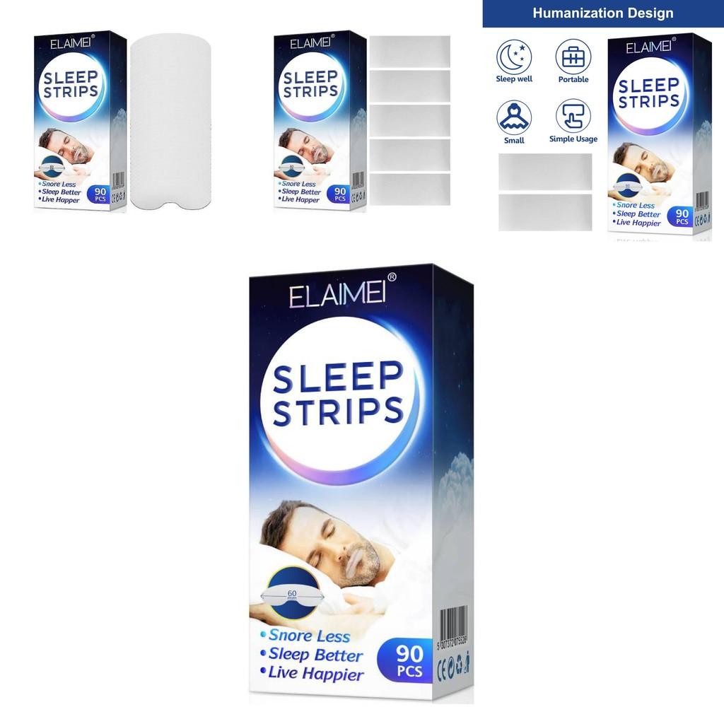 Elimei Sleep Tape Antisnoring Closure Patch With Breathable Material For Restful Sleep