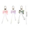 Pearls Beaded Bowknot Keychain Stylish Butterfly Knot Pendant Keyring Bag Charm