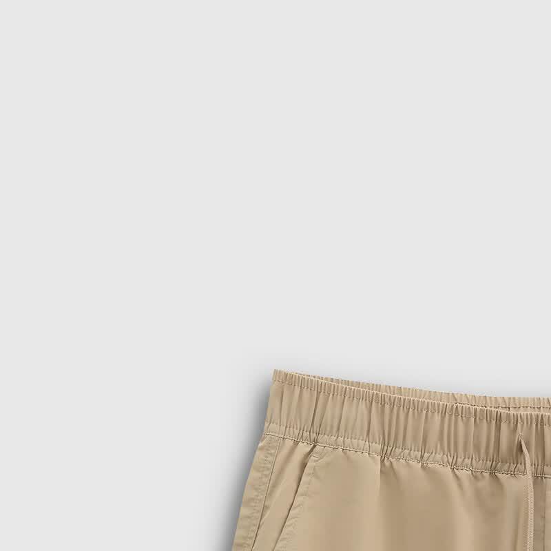 GAP Men's Quick-Dry Elastic Waist Logo Embroidered Shorts