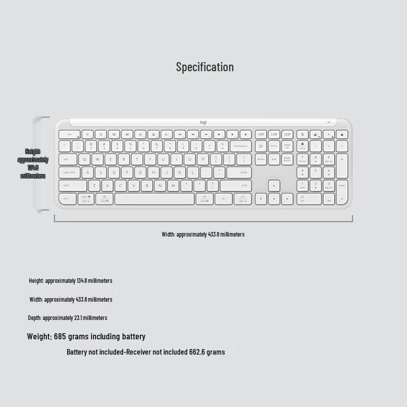 Logitech K950 Wireless Bluetooth Office Keyboard