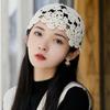 Hollow Knit Skullies Caps Handmade Beanies Cap Casual Crochet Flower Hat  Ladies