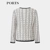 PORTS Women's Stitched Knit Long-Sleeve Cardigan