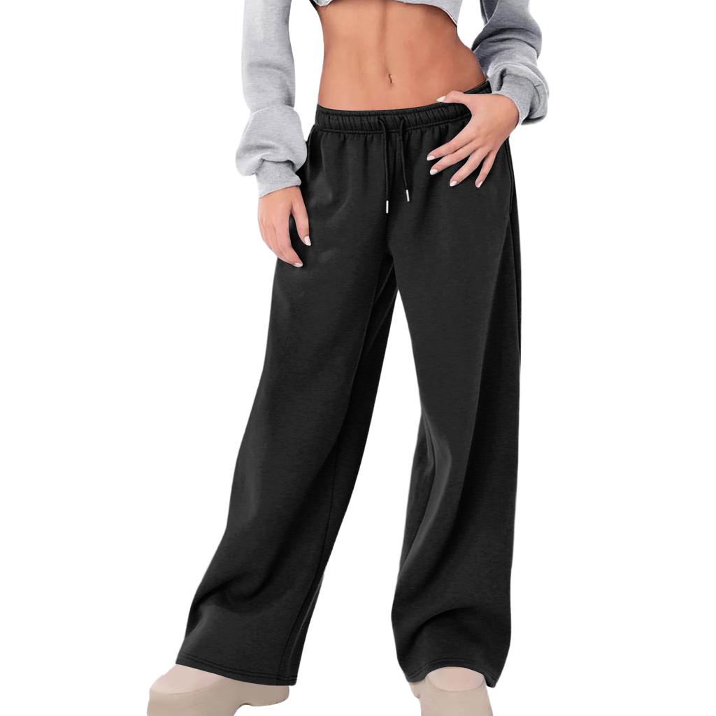 Women's Loose,Fit Fleece,Lined Thermal ,Color Casual Sweatpants