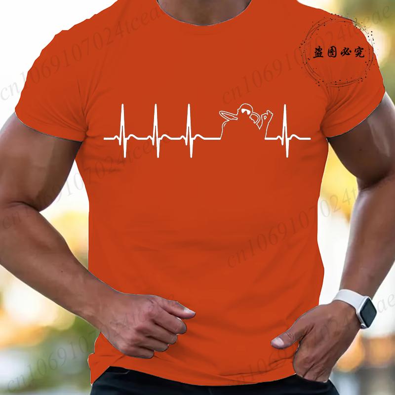 Heartbeat Scuba Diver Scuba Diving Funny Mens Tshirts Summer Short Sleeve Tee Shirts Fashion Casual Tops Men Male Clothing