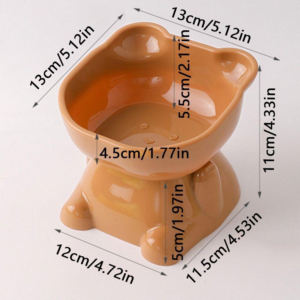Cute Food Feeder High Feet Drink Water Bowl Feeding Bowl Pet Water Dishes Puppy