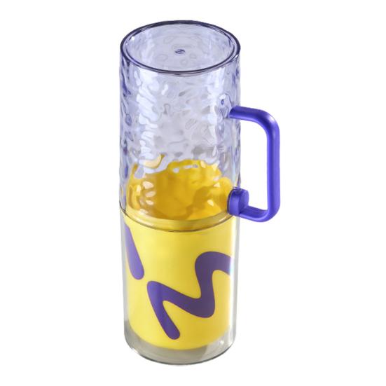 Large Cup Mouth Mouthwash Cup 3 In 1 Portable Travel Split Cup Body Firm Snap Design Compact Lightweight Mouthwash Cup