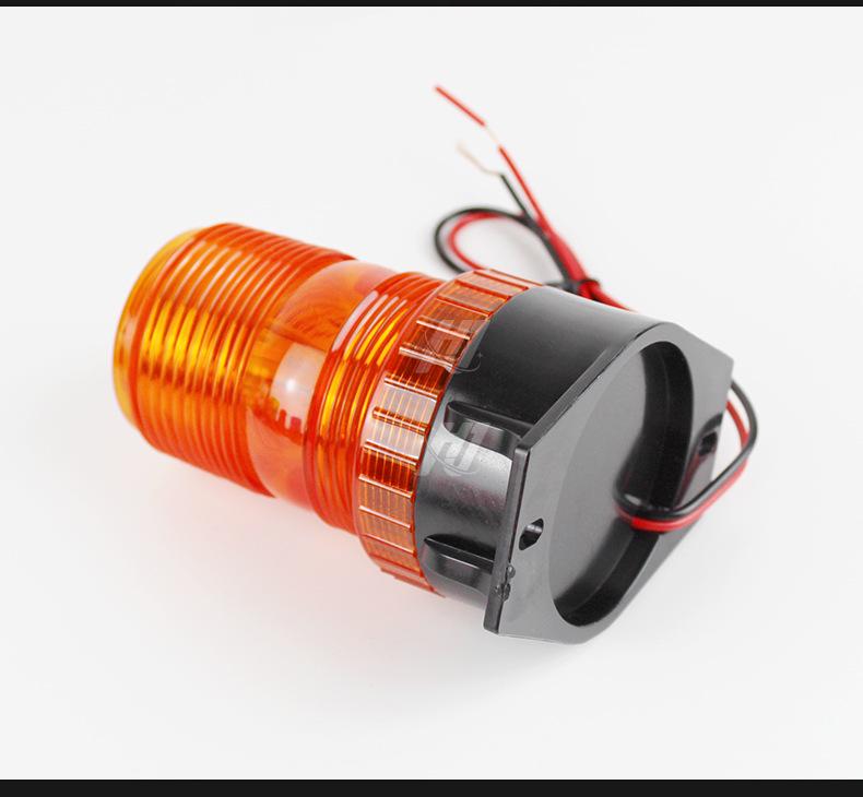 Forklift & Vehicle LED Warning Strobe Light, Yellow, 9-90V, for School Buses & Engineering Vehicles