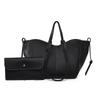 Fashi 2-in-1 Leder-Tragetaschen-Set für Damen, Große Schultertasche mit Litschi-Muster und passender Tasche für Arbeit, Einkaufen & Reisen