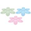 Cat Feeding Bowl Portable Functional Round Corner Plastic Cat Bowl 6 Grids Flower Petals Shape for Cat for Water for Food