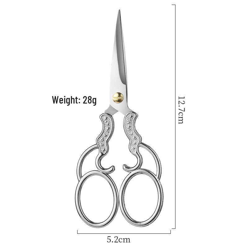 Vintage Small Scissors for Home, Student Art, Embroidery, Yarn, Office, Paper Cutting, and Tea Bag Trimming
