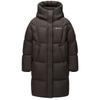 Tamboer Unisex Kinder Lange Kapuzen-Daunenjacke