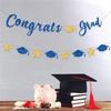 Glittering Congrats Grads Ornament Graduation Party Hanging Decoration for Class of 2025 for Decoration Celebration