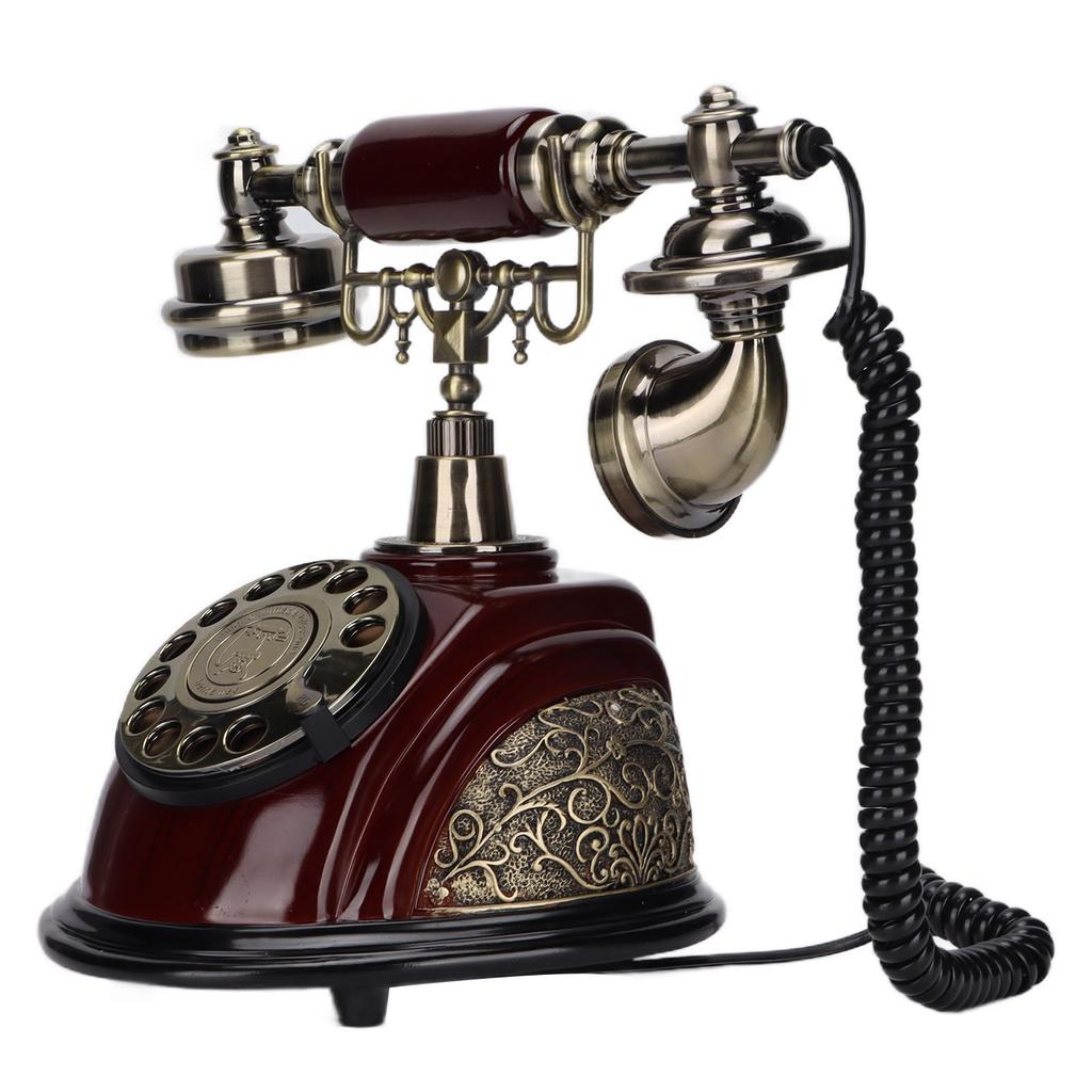 MS‑5301A Vintage Telephone Antique European Style Landline with   Cable for Home Office Cafe Bar