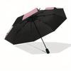 Disney Minnie Mouse,Bow Automatic Opening and Closing Umbrella   Suitable for all occasion and business umbrella, unisex portable tri fold s