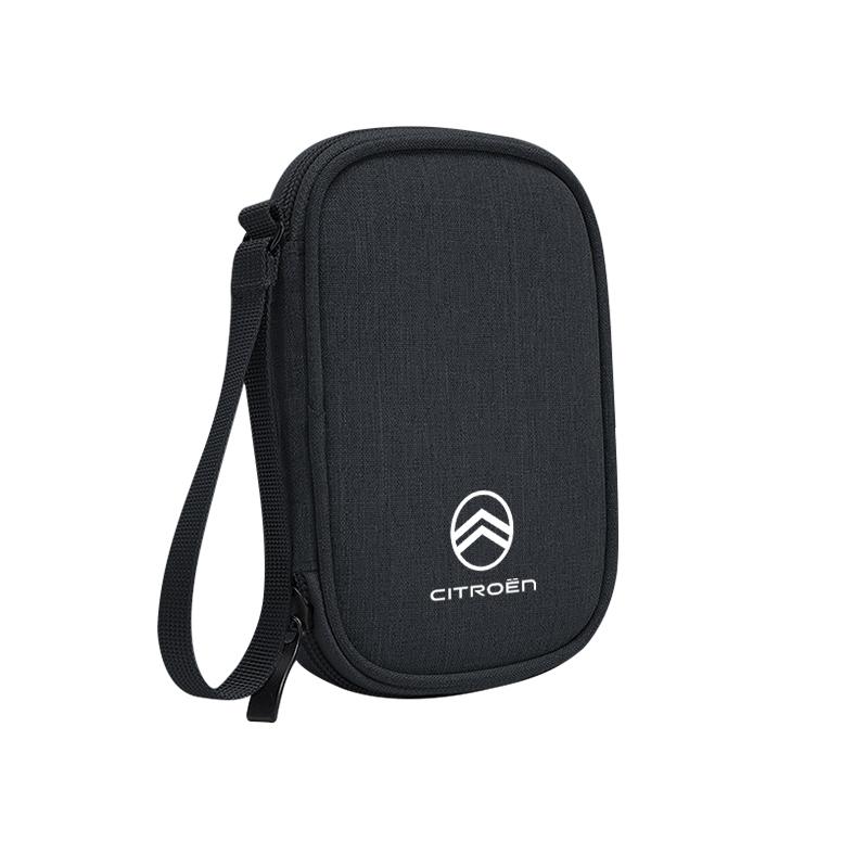 Sac de rangement portable pour chargeur d'écouteurs à câble pour Citroën C4 C3 C2 C1 C5 DS3 Berlingo Xsara Grand Picasso Jumper Cactus