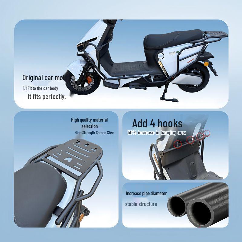 Durable Anti-Collision Bumper & Tail Rack for Green Source S75ultra Electric Motorcycle