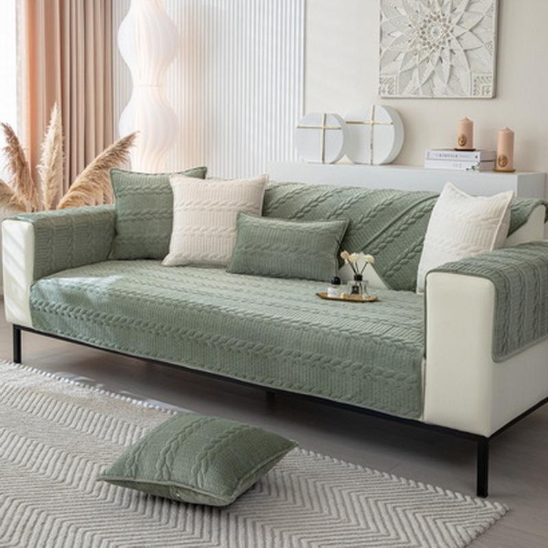 

Мягкая подушка для дивана, зимняя нескользящая подушка, современный простой новый чехол для дивана, тканевое полотенце 70x70