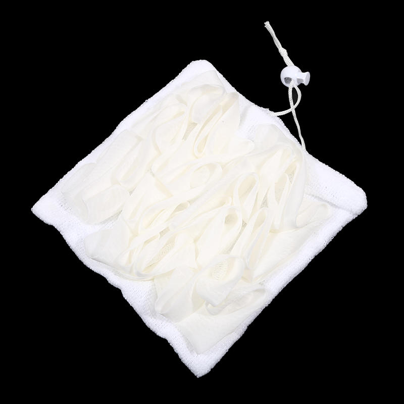 Soft Exfoliating Bath Ball Loofah With Drawstring Mesh Sponge For Skin Care Bathing Towel Soap Pouch Body Scrubber Shower Gift Spa Tool 1/2/3/4/5 PCS