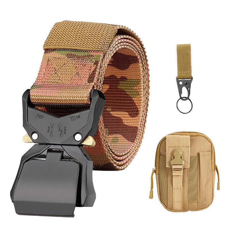 Тактический нейлоновый ремень Linpan с алюминиевой пряжкой-трезубцем Cobra One Size