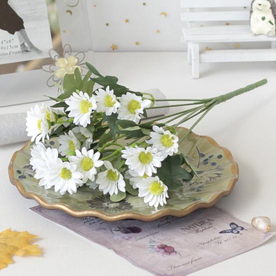 Imitation Chamomile Realistic Easy Care Fresh-keeping Creative Table Centerpiece Artificial Chamomile for Living Room