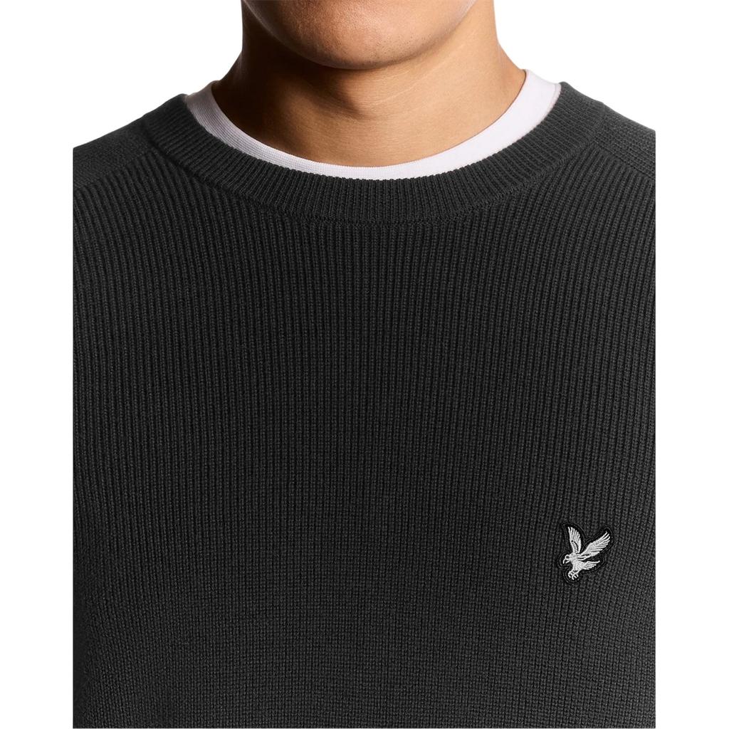 Lyle & Scott Mens Ribbed Raglan Jumper