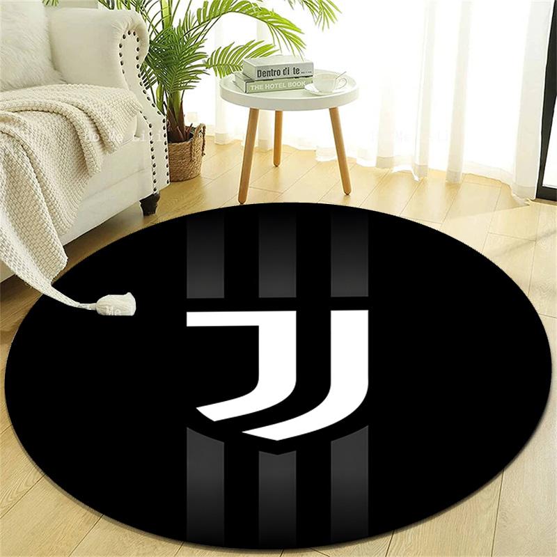 1pc Football Team (12) Design Printed Area Round Carpet for Bedroom Living Room Home Decor Rugs Mat Non Slip Mat Rug for Bedside