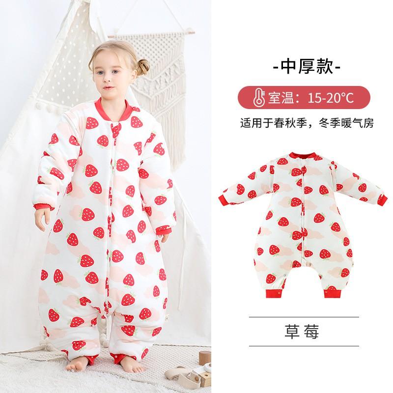 Kids Sleep Bag Baby Winter Thick Thin Cotton Sleeveless Sleeping Sack Toddler Infant