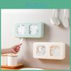 Kitchen Wallmounted Storage Cling Box Film Wallmounted Storage Silicone Waterproof Dustproof Transparent And Visible Storage Box