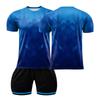 Short Sleeve Sports Jersey and Shorts Set for Men Lightweight Breathable Fabric Athletic Training Uniform for Team Sports DIY Customizable Design