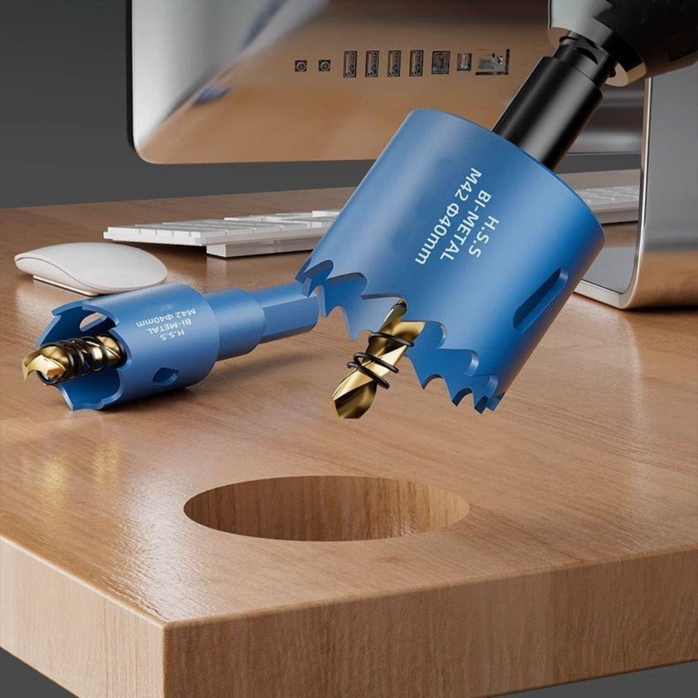 

50-65mm Hole Saw Drill Bit HSS Steel Bimetal Hole Opener Wood Drilling Crown Carpentry Tool 50mm