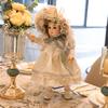 Cloveray BJD Biscuit Doll Poseable PVC Bisque Doll Perfect for Birthday Luxury Gift Box 16-inch Victorian-inspired Dress, Wood-grain Joints,