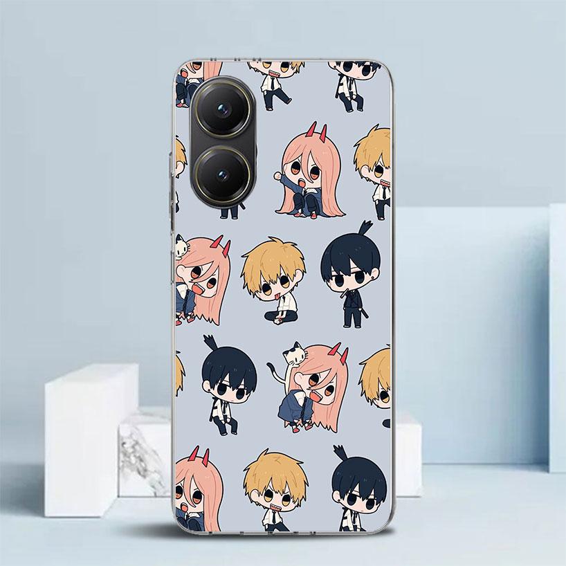 C-Chainsaw Mans Cute Phone Case For Xiaomi Poco F7 Ultra X5 X6 X7 Pro M7 Redmi 15C 15 13C 13 12C 12 10C 10 10A 9 9C 9A 9T Cover