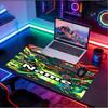 Custom Name Personalized Ghostbusters Pattern Mousepad, Laptop PC Desk Mat, Decorative Desk Mat for Home Keyboard Pad Gift
