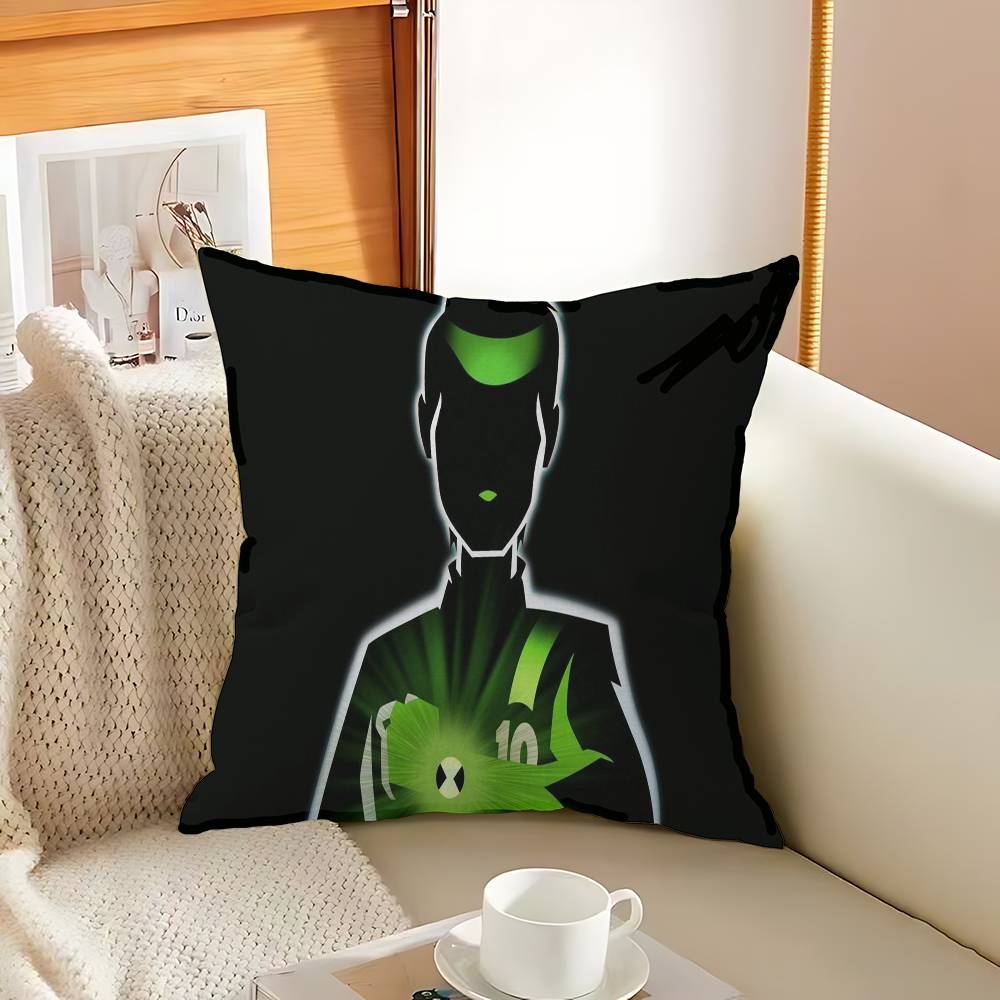 Anime B-Ben 10 Personalized Picture Text Home Decorative Pillows Household Gifts 45x45cm