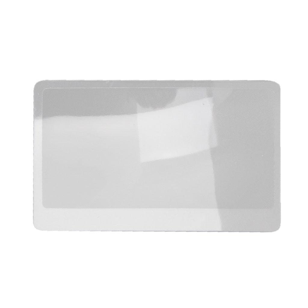 Plastic Bookmark Large Area Card Thin Reading Magnifying Glass Business Card Magnifying Glass Large Sheet Magnifier