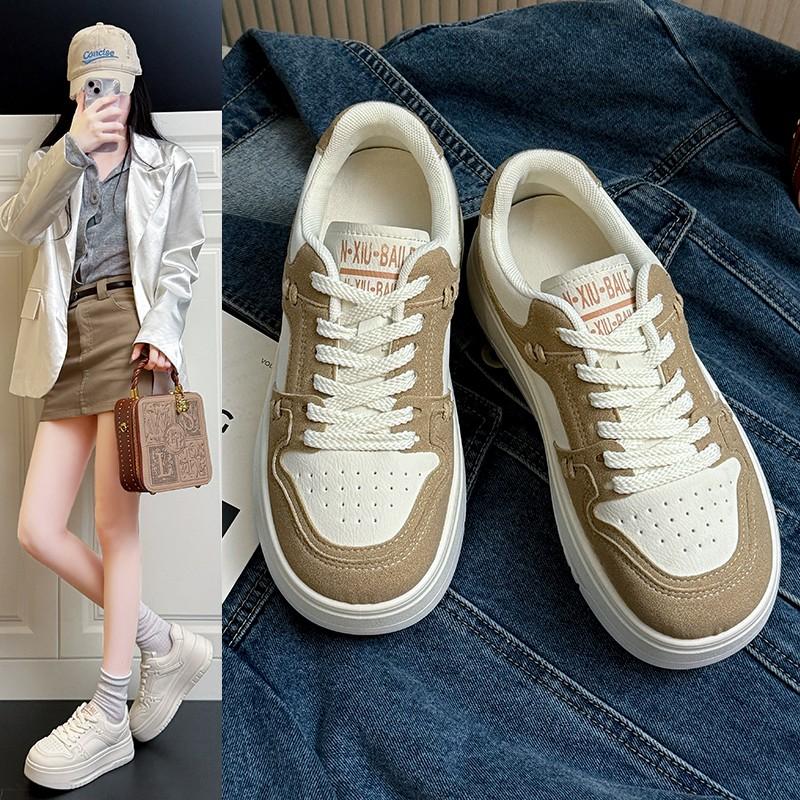 

Мода 2025Новый стиль Повседневная обувь для женщин, Женские туфли на платформе, Белая обувь, Удобные кроссовки, Увеличение роста 35 хаки