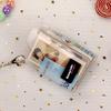 TransparentCard Holder PVC Folding Short Wallet Ins Korean Fashion Women Girl Glitter Business Cards with Lany