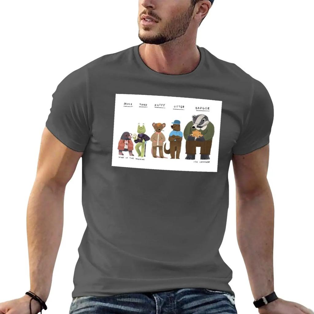 Wind in the Willows Characters T-Shirt hippie clothes T-shirt short oversized t shirt sports fan t-shirts t shirts