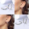Authentic copper Colored Zircon Earring Star Shape Moon Fourleaf Shamrock Butterfly Knot Zircon Earring Women Gift Accessory Jewellery