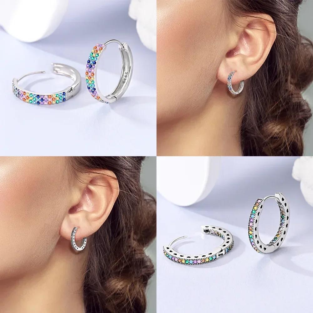 Authentic copper Colored Zircon Earring Star Shape Moon Fourleaf Shamrock Butterfly Knot Zircon Earring Women Gift Accessory Jewellery