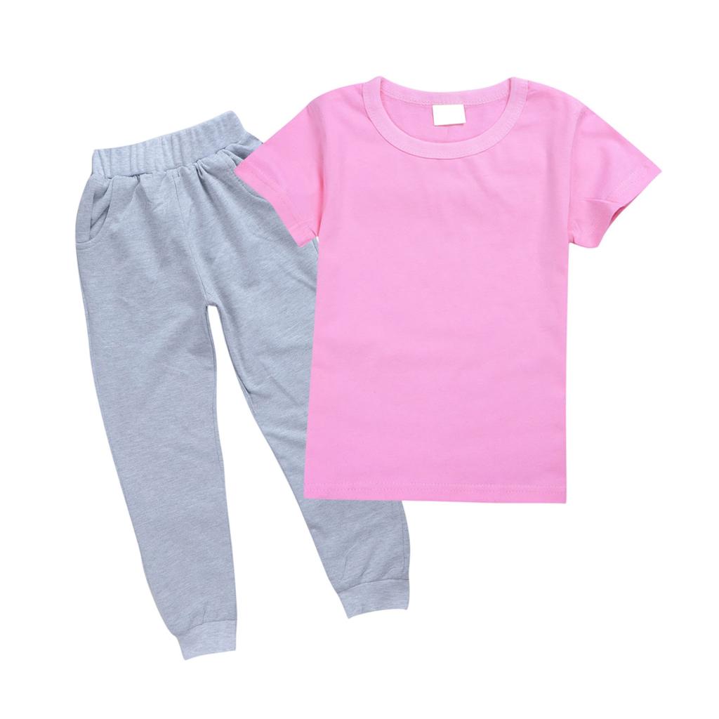 Girls' 2,Piece Set , Color Tee & Pants Outfit